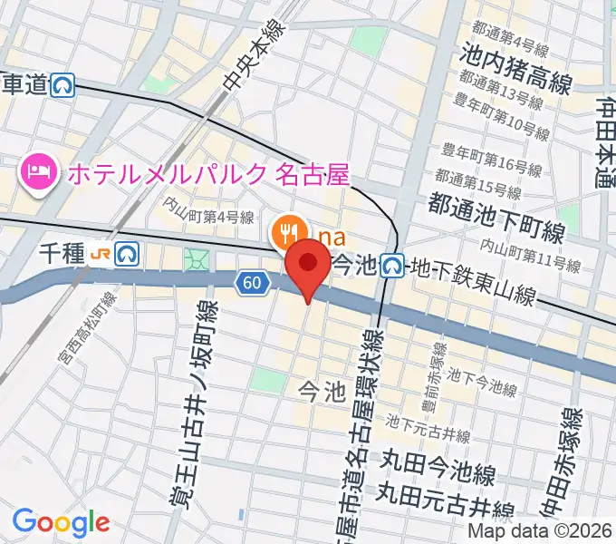 今池TOKUZOの地図