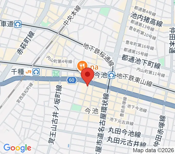 今池TOKUZOの地図