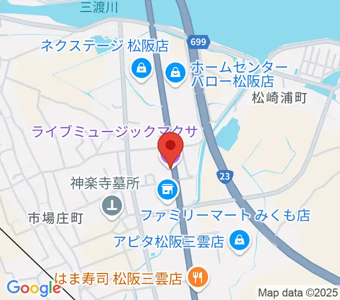 松阪マクサの地図