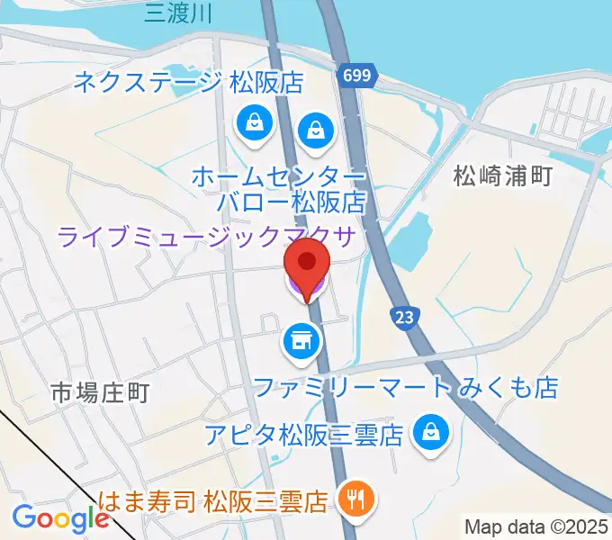 松阪マクサの地図