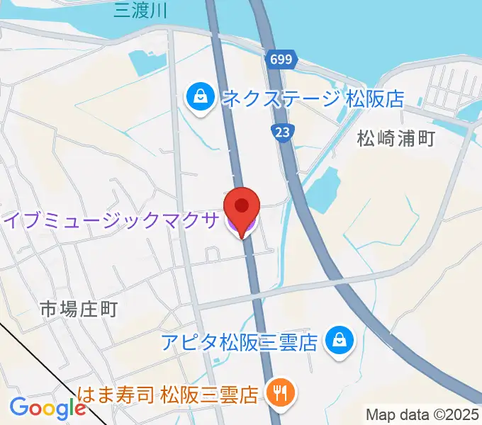 松阪マクサの地図