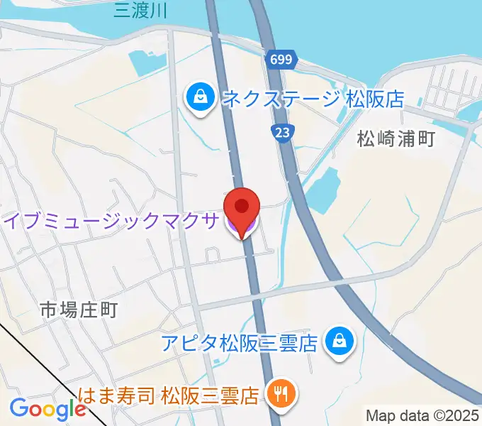 松阪マクサの地図