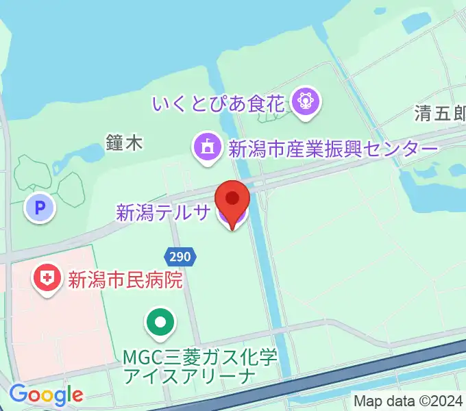 新潟テルサの地図