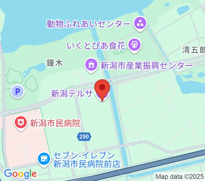 新潟テルサの地図