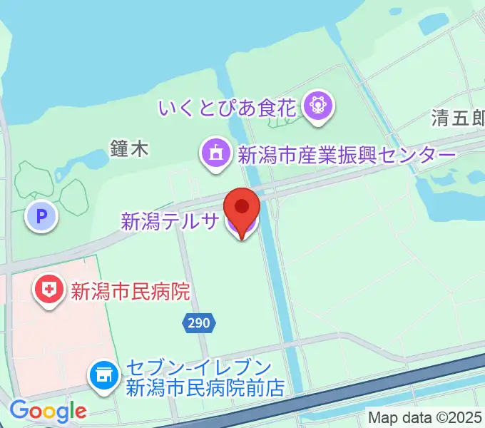 新潟テルサの地図