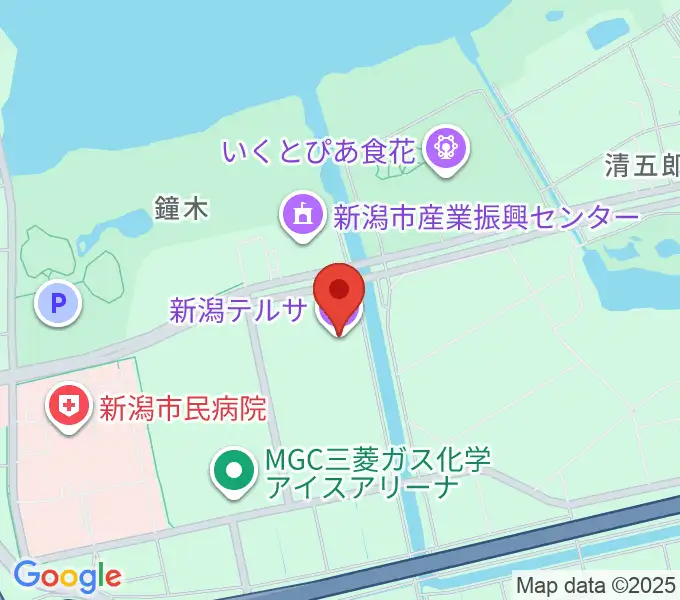 新潟テルサの地図