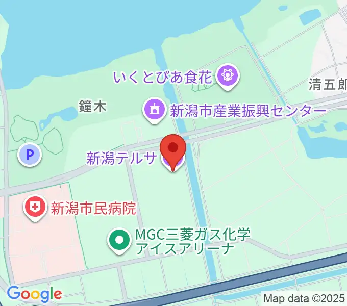 新潟テルサの地図