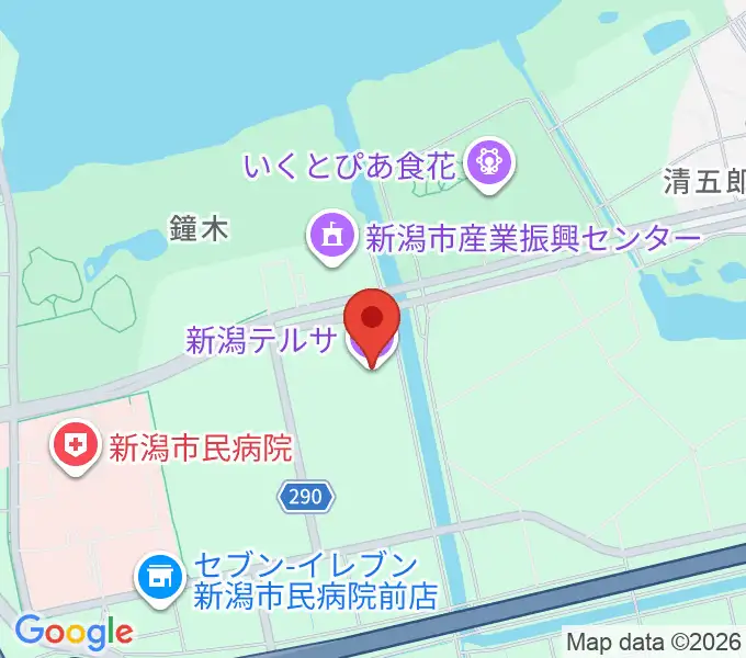 新潟テルサの地図