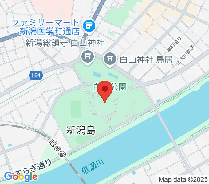 新潟県民会館の地図