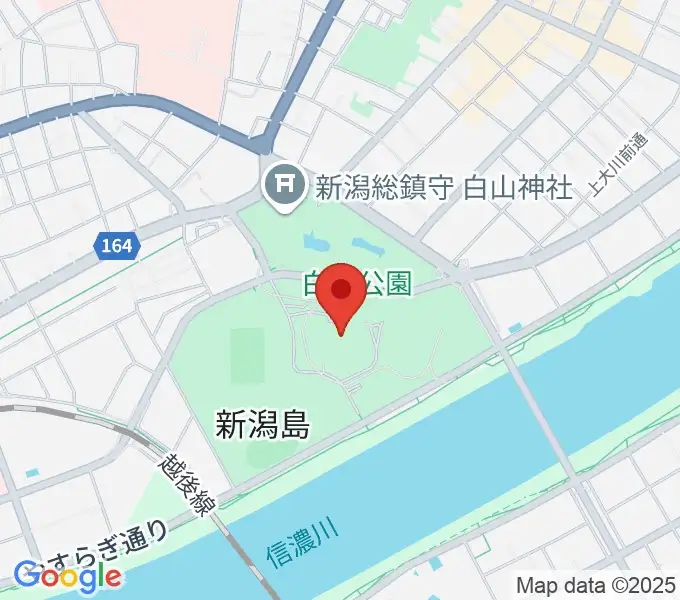 新潟県民会館の地図