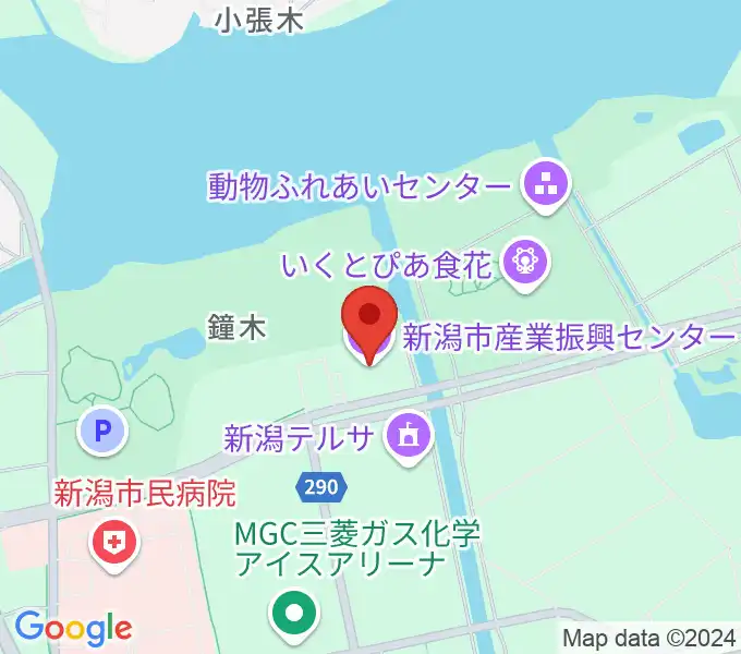 新潟市産業振興センターの地図