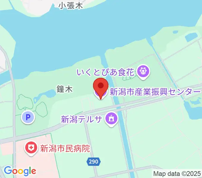 新潟市産業振興センターの地図