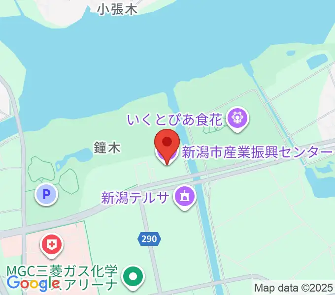 新潟市産業振興センターの地図
