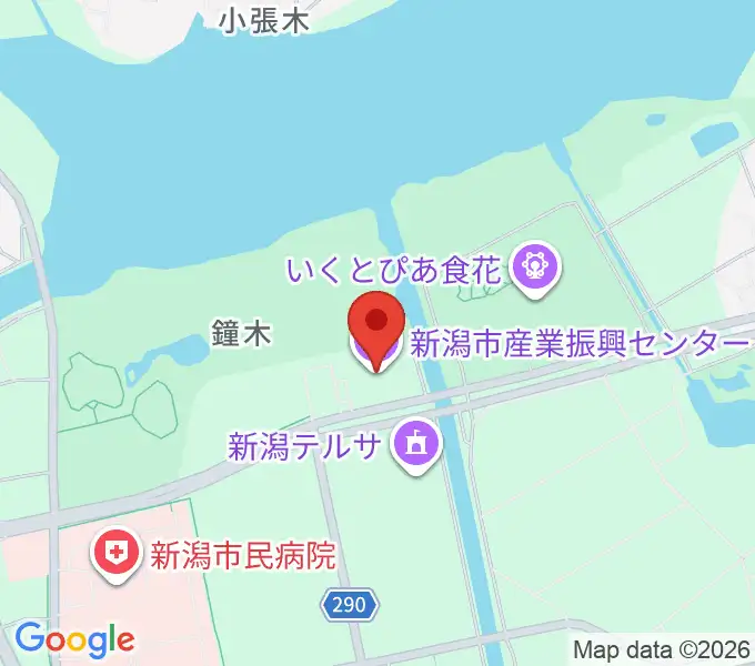 新潟市産業振興センターの地図