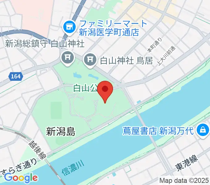 りゅーとぴあ 新潟市民芸術文化会館の地図