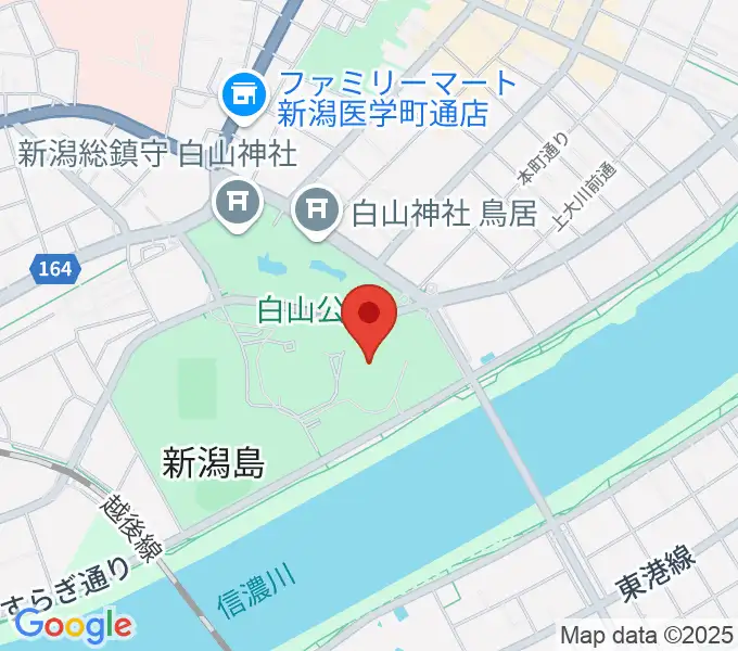 りゅーとぴあ 新潟市民芸術文化会館の地図