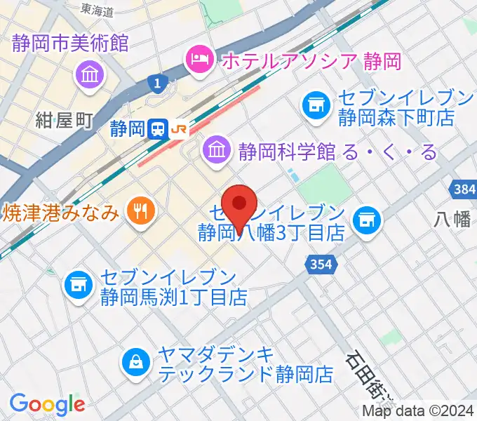 静岡サナッシュの地図