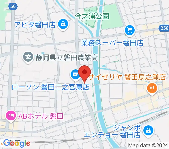 磐田FMステージの地図