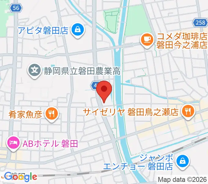 磐田FMステージの地図