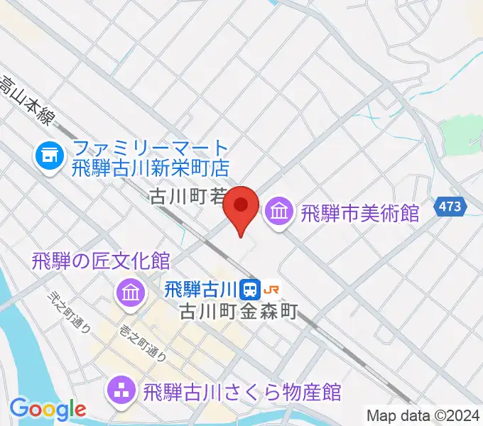 飛騨市文化交流センターの地図