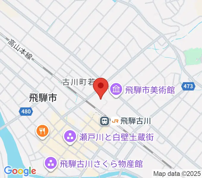 飛騨市文化交流センターの地図