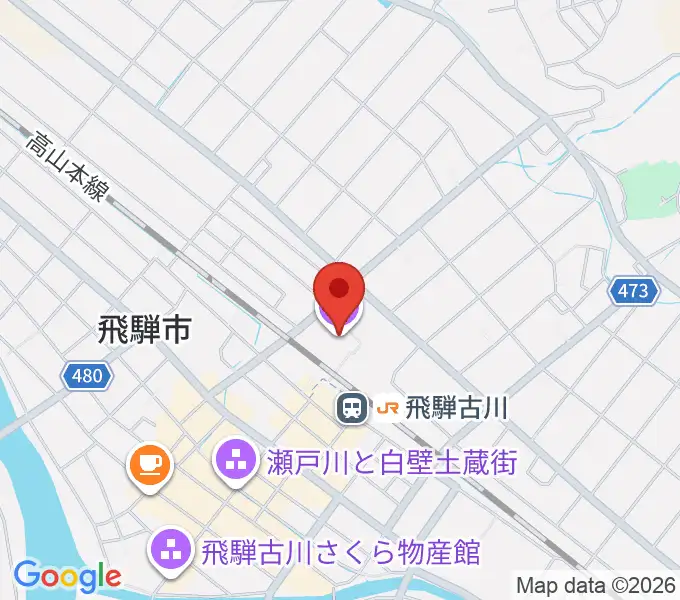 飛騨市文化交流センターの地図