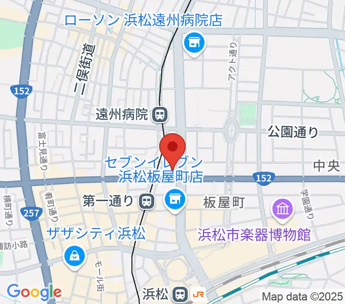 浜松窓枠の地図