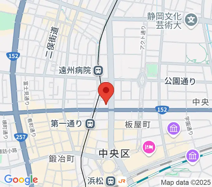 浜松窓枠の地図