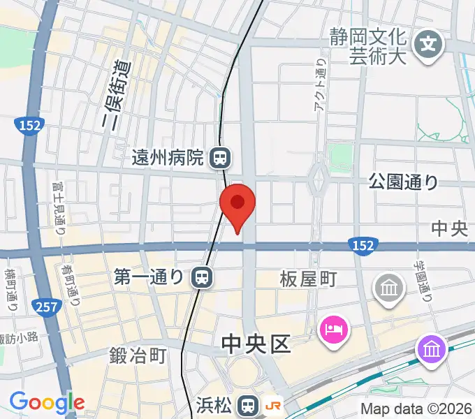 浜松窓枠の地図