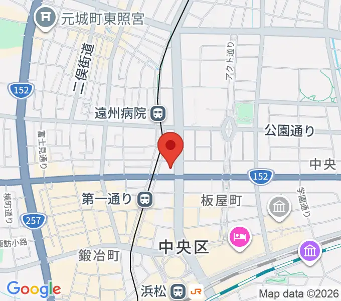 浜松窓枠の地図