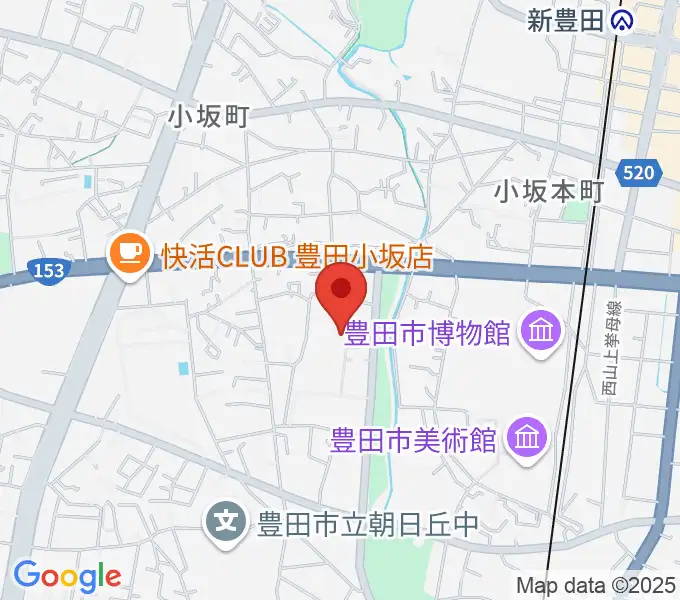 豊田市民文化会館の地図