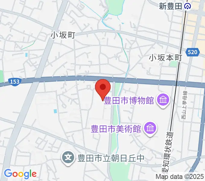 豊田市民文化会館の地図