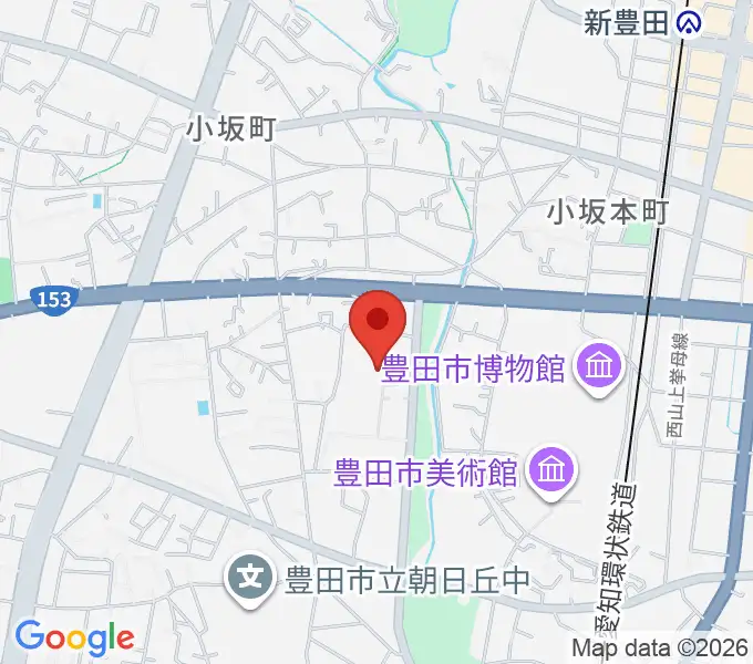 豊田市民文化会館の地図