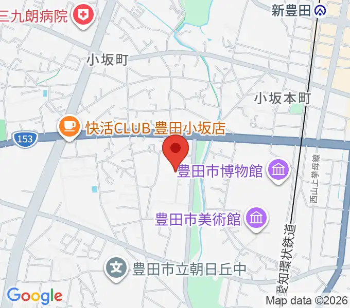 豊田市民文化会館の地図