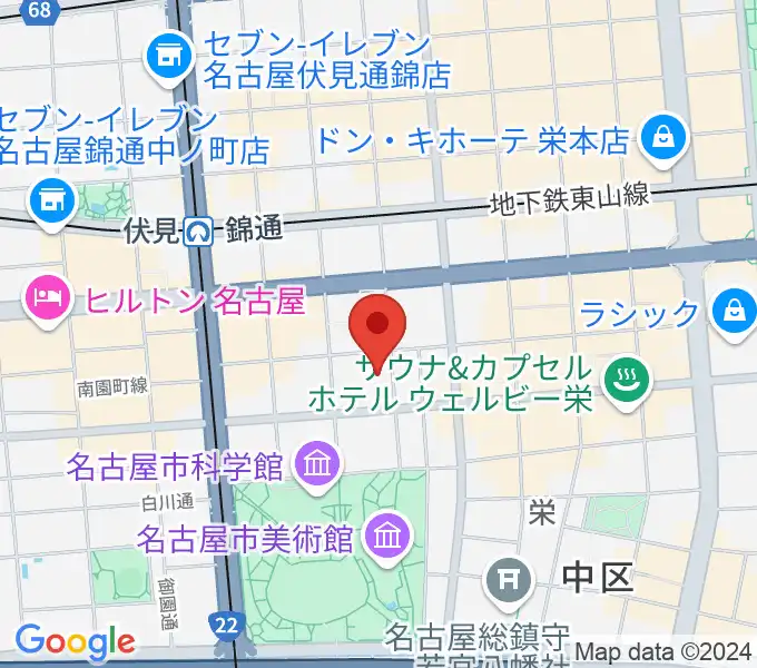 名古屋R&B Melroseの地図