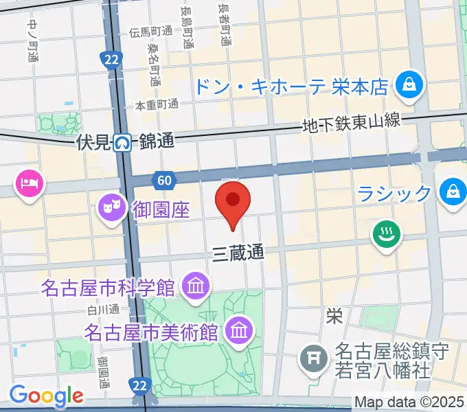 名古屋R&B Melroseの地図