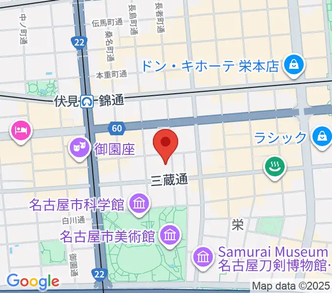 名古屋R&B Melroseの地図