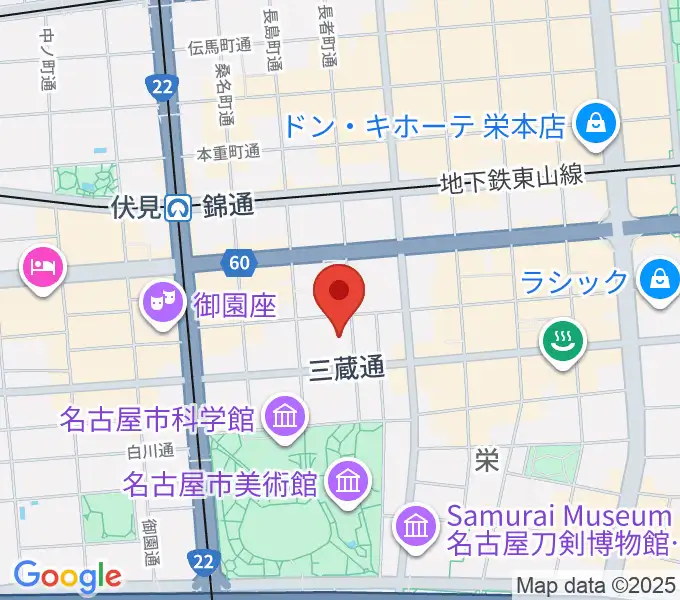 名古屋R&B Melroseの地図
