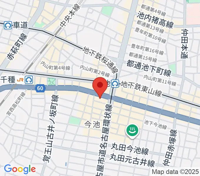 今池パラダイスカフェ21の地図