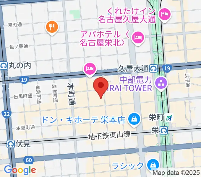 名古屋栄マイルスの地図