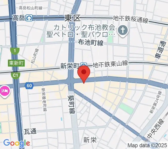 名古屋CLUB MAGOの地図