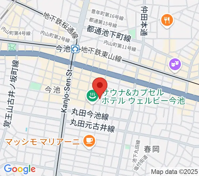 今池ハックフィンの地図