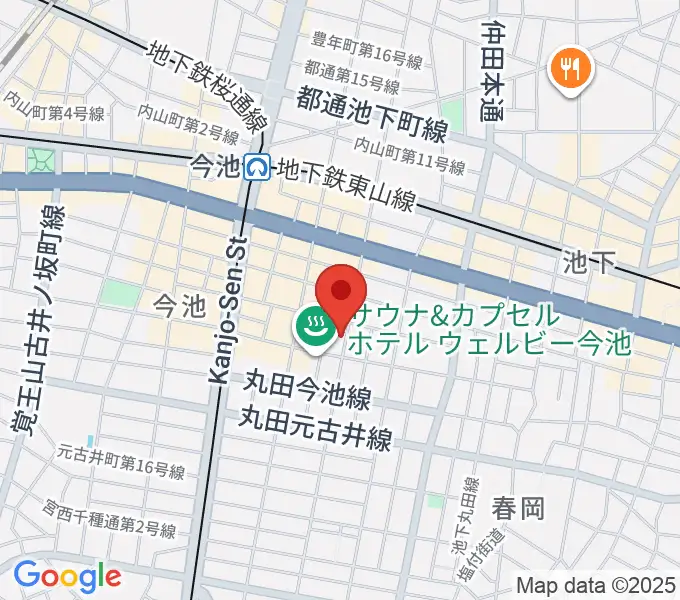今池ハックフィンの地図