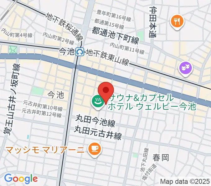 今池ハックフィンの地図