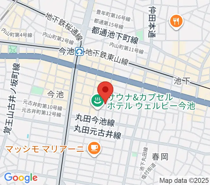 今池ハックフィンの地図