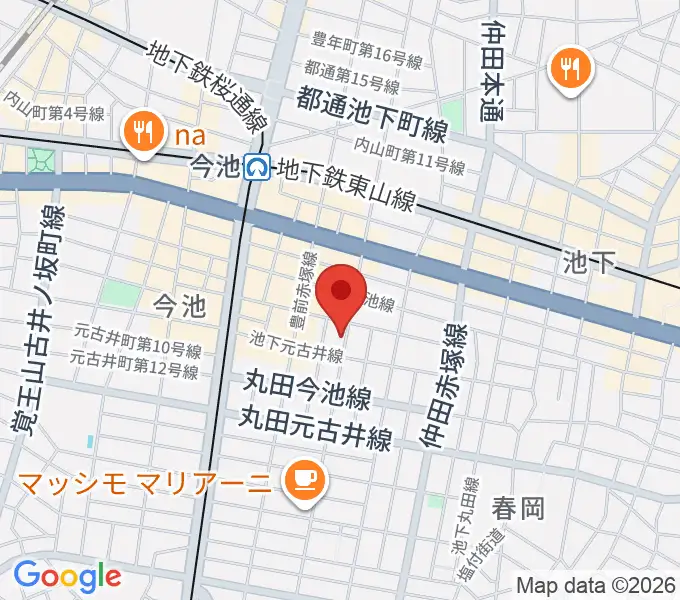 今池ハックフィンの地図