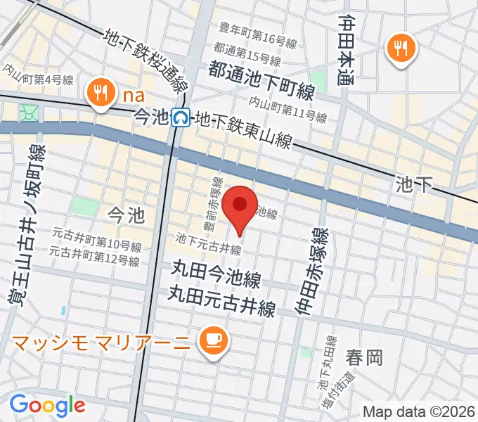 今池ハックフィンの地図