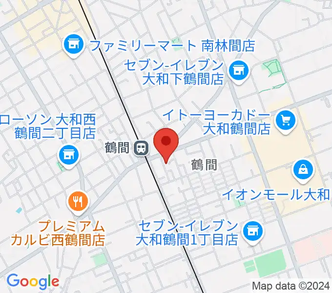 鶴間スタジオアジャの地図