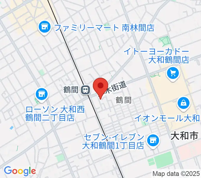 鶴間スタジオアジャの地図