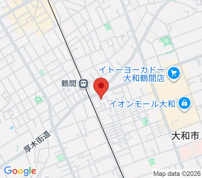 鶴間スタジオアジャの地図